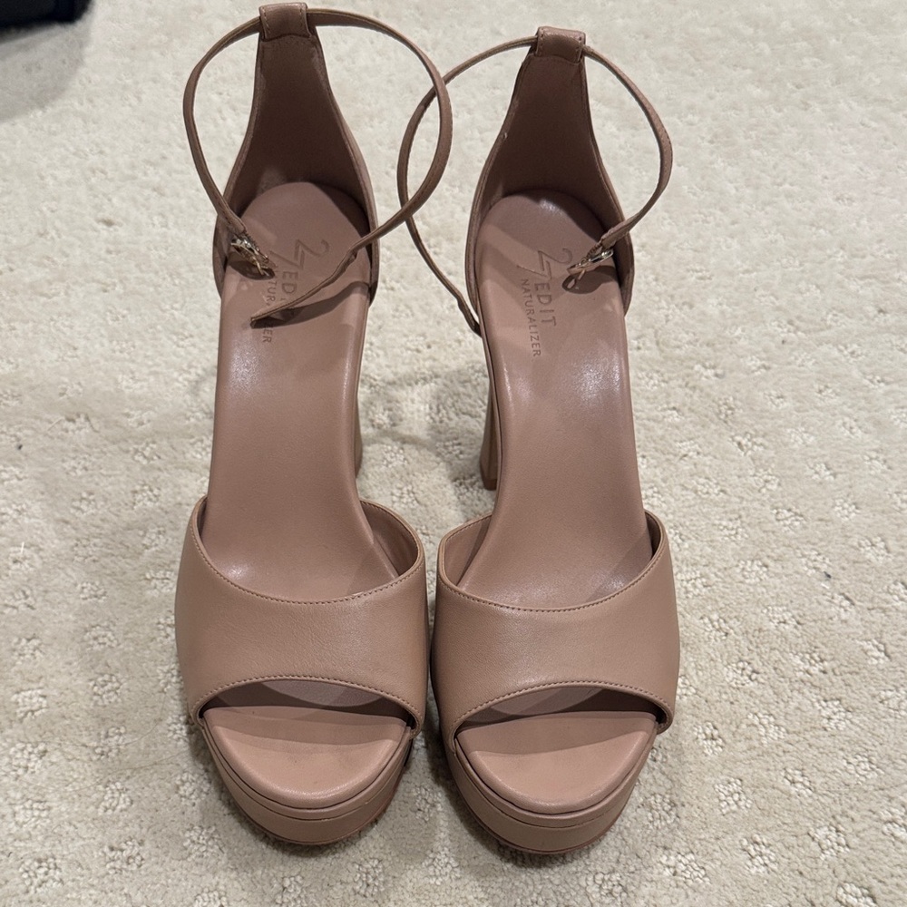 27 EDIT by Naturalizer Delphie Tan Heeled Sandals